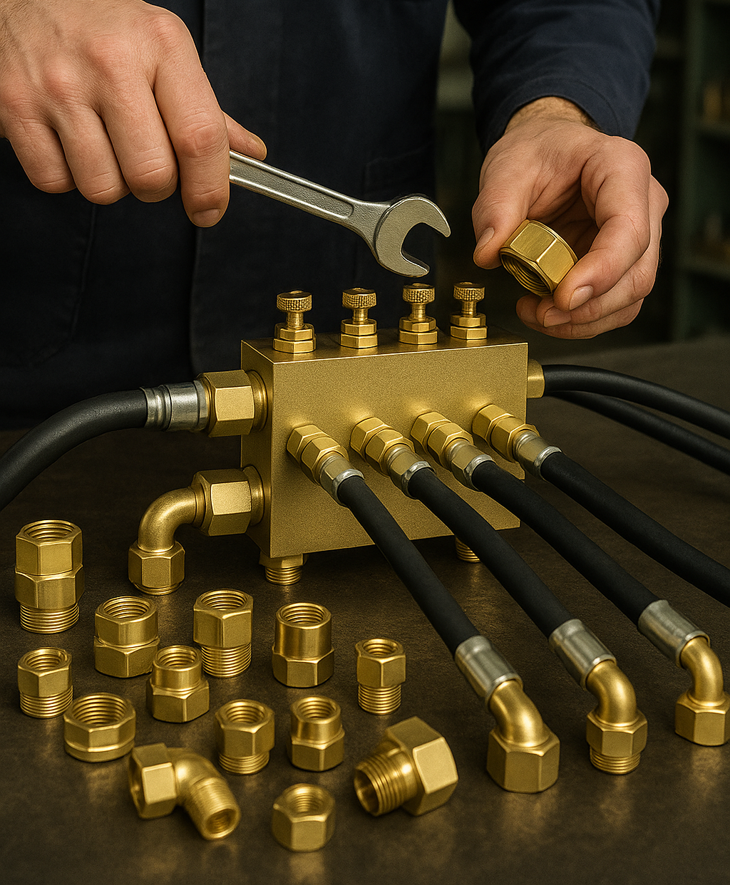 Krishna Engineering Manufacturer Exporter Supplier Producer Hydraulic Cylinder Hydraulic Power Pack Hydraulic Jacks Custom Brass Components from Ahmedabad Gujarat India
